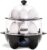 DASH Deluxe Rapid Egg Cooker for Hard Boiled, Poached, Scrambled Eggs, Omelets, Steamed Vegetables, Dumplings & More, 12 capacity, with Auto Shut Off Feature – Black