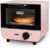 DASH Mini Toaster Oven Cooker for Bread, Bagels, Cookies, Pizza, Paninis & More with Baking Tray, Rack, Auto Shut Off Feature – Pink