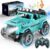 DEERC Jeep RC Car W/Spray Function, Remote Control Car W/Fog Mist, 1:16 Off-Road Truck W/ 2 Batteries, LED Lights& Sound, 50+ Min Play, 2.4Ghz All Terrain SUV Electric Vehicle Toy for Boys Adults