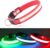 DQGHQME Light Up Dog Collar Led Light Dog Collar USB Rechargeable, Glow in The Dark Dog Collar Lighted Dog Collar for Night Walking,Collier Lumineux Pour Chien(Red-Pure, Medium)