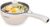 Dezin Electric Hot Pot Upgraded, Non-Stick Sauté Pan, Rapid Noodles Cooker, 1.5L Mini Pot for Steak, Egg, Fried Rice, Ramen, Oatmeal, Soup with Temperature Control, Beige (Egg Rack Included)