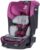 Diono Radian 3QX 4-in-1 Rear & Forward Facing Convertible Car Seat, Safe+ Engineering 3 Stage Infant Protection, 10 Years 1 Car Seat, Ultimate Protection, Slim Fit 3 Across, Purple Plum