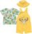 Disney Lion King Pumbaa Timon Simba Baby French Terry Short Overalls T-Shirt and Hat 3 Piece Set Newborn to Infant