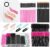 Disposable Makeup Applicators Kit, Shynek Makeup Mixing Palette with Spatula and Disposable Makeup Brushes Tools Mascara Wands, Lip Goss Applicators, Makeup Hair Clips with Organizer Box