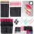 Disposable Makeup Applicators Kit with Mixing Palette Lip Goss Applicator Makeup Artist Supplies Mascara Wands Hair Clips Eyeliner Brushes Disposable Makeup Brushes Tools with Storage Box