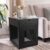 Dog Crate Furniture, Dog Kennel with Drawer Pad and Tray, Wooden Dog Crate Side End Table, Furniture-Style Dog Crates for Small Dog Indoor Use, Black