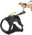 Dog Harness with Built-in Retractable Hands-Free Dog Leash Set, 2 in 1 Dog Harness with Handle for Lifting, Adjustable Soft Padded Pet Vest Harness for Small and Medium Dogs Training Walking, Black