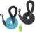 Dog Leash 2 Pack 5 / 8 FT Reflective Rope Comfortable Padded Handle for Medium and Large Dogs, Including a Garbage Bag and a Poop Bag Holder