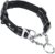 Dog Martingale Collar Chain, Half Check Dog Training Collar Reflective Adjustable, Heavy Duty Buckle Safety Dog Limited Slip Collar (L, Black)