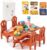 Dollhouse Furniture Set for Kids Toys Miniature Doll House Accessories Pretend Play Toys for Boys Girls & Toddlers Age 3+ with The Dining Room