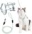 Doryum Cat Harness and Leash Set, Adjustable Cat Harness with Leash, Escape Proof Soft Pet Harness and Leash Kitten Vest Harness for Small Dog Cat Pet Outdoor Training Walking Running (M)