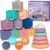 Dreampark Baby toys 6-12 Months – Montessori Toys for Babies 0-6-12-18 Months – Stacking Building Blocks & Sensory Educational Toys & Infant Teething Toys for Toddler 0 3 6 9 12 18 Months Boys & Girls