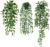 Dremisland 3Pcs Artificial Hanging Plants-Artificial Hanging Plants Potted Greenery Decor-Eucalyptus Mandala Snow Pea Vine in Pot Plants for Office Farmhouse Home Indoor Outdoor Decor (3Pack-A)