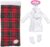 E-TING Santa Clothing Bathrobe Christmas Accessories for elf Doll (White Bathrobe with Sleeping Bag)