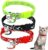 Easilywinlife 3-Pack Reflective Cat Collars with Breakaway Buckle and Bell, Adjustable 7.5-12.6 Inch and Safe Collars for Pet Kittens, Stars and Moon Design(Red/Black/Green)