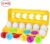 Easter Eggs Easter Toys Gifts for Kids, 12 Pack Toddler Egg Toys Montessori Toys for 1 2 3 Years Old, Color and Shape Matching Eggs Educational Eggs Learning Eggs for Baby Boys Girls