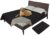 Easy-Going 100% Waterproof Dog Bed Cover Furniture Protector Non-Slip Sofa Cover Washable Reusable Incontinence Bed Underpads for Pets (86×82 in, Black)