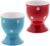 Egg Cup Polka Dot Soft Boiled Egg Holder – Set of 2 (Red Blue)