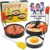 Egg Rings for Frying (3 Packs: 3+3.6+4.2 in) Egg Mcmuffins Anti-Scald Fold-up Handle Leakproof Egg Mould with Oil Brush Crumpet Rings Breakfast Tool for Frying Eggs