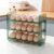 Egg Storage for Fridge, Rolling Egg Holder Fridge Organizers 3 Layer Large Capacity Fresh Egg Dispenser (30 Eggs Green)