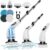 Electric Spin Scrubber, 2023 New Cordless Shower Scrubber with 8 Replaceable Brush Heads and Adjustable Extension Handle, Power Cleaning Brush for Bathroom, Kitchen, Car, Tile, Wall, Floo