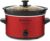 Elite Gourmet MST-275XR Electric Slow Cooker, AdjCatable Temp, Entrees, Sauces, Stews and Dips, Dishwasher-Safe Glass Lid & Ceraic Pot, 2Qt Capacity, Metallic Red