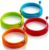 Emoly Silicone Egg Ring, Egg Rings Non Stick, Egg Cooking Rings, Perfect Fried Egg Mold or Pancake Rings (New,4pcs), Multicolor