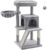 FEANDREA Cat Tree, Multi-Level Cat Tower with Widened Perch for Large Cats Indoor, Kittens, Cat Condo with Scratching Posts and Ramp, Light Gray UPCT51W