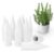 Finderomend 10 Pack Plant Watering Stakes Automatic Plant Waterers for Vacations, Indoor Plant Watering Device Terracotta Watering Spikes Self Watering for Wine Bottles (White)