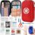 First Aid Kit 170pcs, First Aid Kit Designed for Family Emergency Care. Ideal for Cars, Offices, Sports,Homes, Schools, Travel, Camping, Sports, Workplace & Outdoor