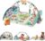 Fisher-Price Large Activity City Gym To Jumbo Playmat With Music Lights Vehicles & Baby Toys For Infant To Toddler Play