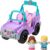 Fisher-Price Little People Barbie Toy Car Beach Cruiser with Music Sounds and 2 Figures for Pretend Play Ages 18+ Months