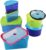 Fit & Fresh Kids’ Reusable Lunch Container Kit with Ice Packs, 14-Piece Set, BPA-Free