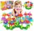 Flower Garden Building Toys, Gardening Building Set for Girls and Toddlers, Early Educational Learning Toy Birthday Gifts Creativity Play for 3-5 Year Old Kids