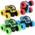 Friction Powered Monster Trucks for Boys Girls, 4WD Push and Go Inertia Cars Toy for Toddlers, 360 Degree Rotation Pull Back Vehicle for Kids Ages 3-8 Year Old Christmas Birthday Party Gift (4 Pack)