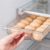 Fridge Egg Drawers,Egg Holder for Fridge Pull Out Box Egg Storage Box Snap On Drawer Organizer Clear Egg Tray for Refrigerator,Max Hold: 21 count