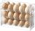 Fridge Egg Storage Box, 3 Tier Flip Fridge Plastic Egg Rack, Fridge Egg Tray Container with Auto Pop Up Design, Kitchen Countertop Fresh Egg Storage Container, (Holds 30 eggs)