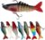 Funzhan Multi Jointed Fishing Lures for Bass Artificial Slow Sinking Bionic Swimbaits Crankbaits Glidebaits Swimming Segment Wobbler Hard Baits Saltwater Freshwater