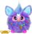 Furby Purple, 15 Fashion Accessories, Interactive Plush Toys for 6 Year Old Girls & Boys & Up, Voice Activated Animatronic (English Version)