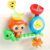 G-WACK Pro Bath Toys for Toddlers Age 1 2 3 Year Old Girl Boy, Preschool New Born Baby Bathtub Water Toys, Durable Interactive Multicolored Infant Toy, Lovely Monkey Caterpillar, 2 Strong Suction Cups