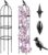 Garden Obelisk Trellis for Climbing Plants Outdoor 6 Ft Rose Bush Round Trellis for Pots Rustproof Metal Plant Flower Trellises for Clematis Vine Jasmine Support Outdoor Indoor（1 Pack_SH-PLJ-023_CA