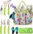 Gardening Gifts for Women-Garden Tool Set Heavy Duty Aluminum Gardening Hand Tools Kit with Gardening Gloves, Garden Tote, Kneeling Pad, Hand Pruner,Trowel, Hand Rake, Weeder, Fork, Transplanter