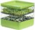 Gardens Alive Seed Sprouter Kit, Two Tier Stackable Seedling Starter Tray with Lid, Microgreens Propagator Mini Plant Grow Trays, Germinate Seeds Indoors, Healthy Snacks, Bean Sprouts, Soil Free