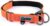 Garwor Reflective Dog Collar with Double D-Ring, Soft Neoprene Padded, Extra ID Tag D-Ring Attached, Buckle Adjustable Safety Nylon Pet Collars for Large Dogs(L, Orange)