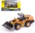 Gemini&Genius Loader 1：60 Scale Die-cast Articulated Dump Truck Engineering Vehicle Construction Alloy Model Toys for Kids and Decoration for House (Brown Bulldozer)