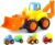 GoStock Friction Powered Cars Push and Go Toys for 18 Month+ 1 2 3 Year Old Boys and Girls, 4 Sets Construction Vehicles of Tractor, Bulldozer, Cement Mixer Truck, Dumper, Best Gifts for Your Kids and Toddlers