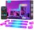 Govee Glide RGBIC Smart Wall Light, Multicolor Customizable, Music Sync Home Decor LED Light Bar for Gaming and Streaming, with 40+ Dynamic Scenes, Alexa and Google Assistant, 8 Pcs and 4 Corner