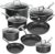 Granitestone Pro Pots and Pans Set Nonstick, 13 Pc Hard Anodized Kitchen Cookware Set with Nonstick Diamond & Mineral Coating, Stay Cool Handles, Metal Utensil Oven & Dishwasher Safe, 100% Toxin Free