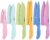 HAUSHOF 12-Piece Color Kitchen Knife Set, Nonstick Plating Coating Kitchen Knife, Stainless Steel Knife Set for Home and Restaurant, Cutting Fruits, Salad and Bread(6pc Knives and 6pc Covers)