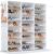 HOMICKER Shoe Rack,48 Pair Shoe Storage Cabinet with Door Expandable Plastic Shoe Organizer Shoe Shelves for Closet,Entryway,Hallway,Bedroom